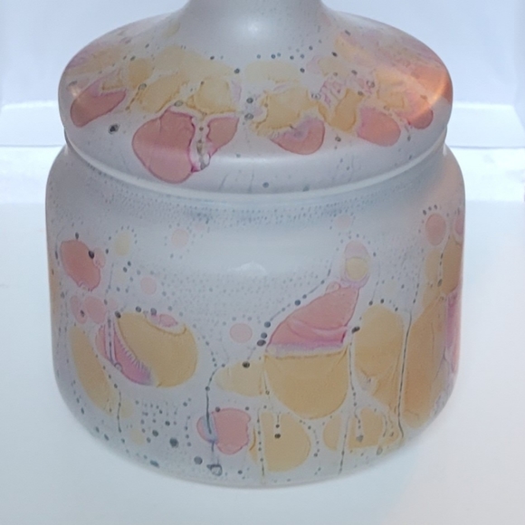 Vintage Hebron glass container. Truly beautiful decorative and useful piece. - Picture 6 of 6